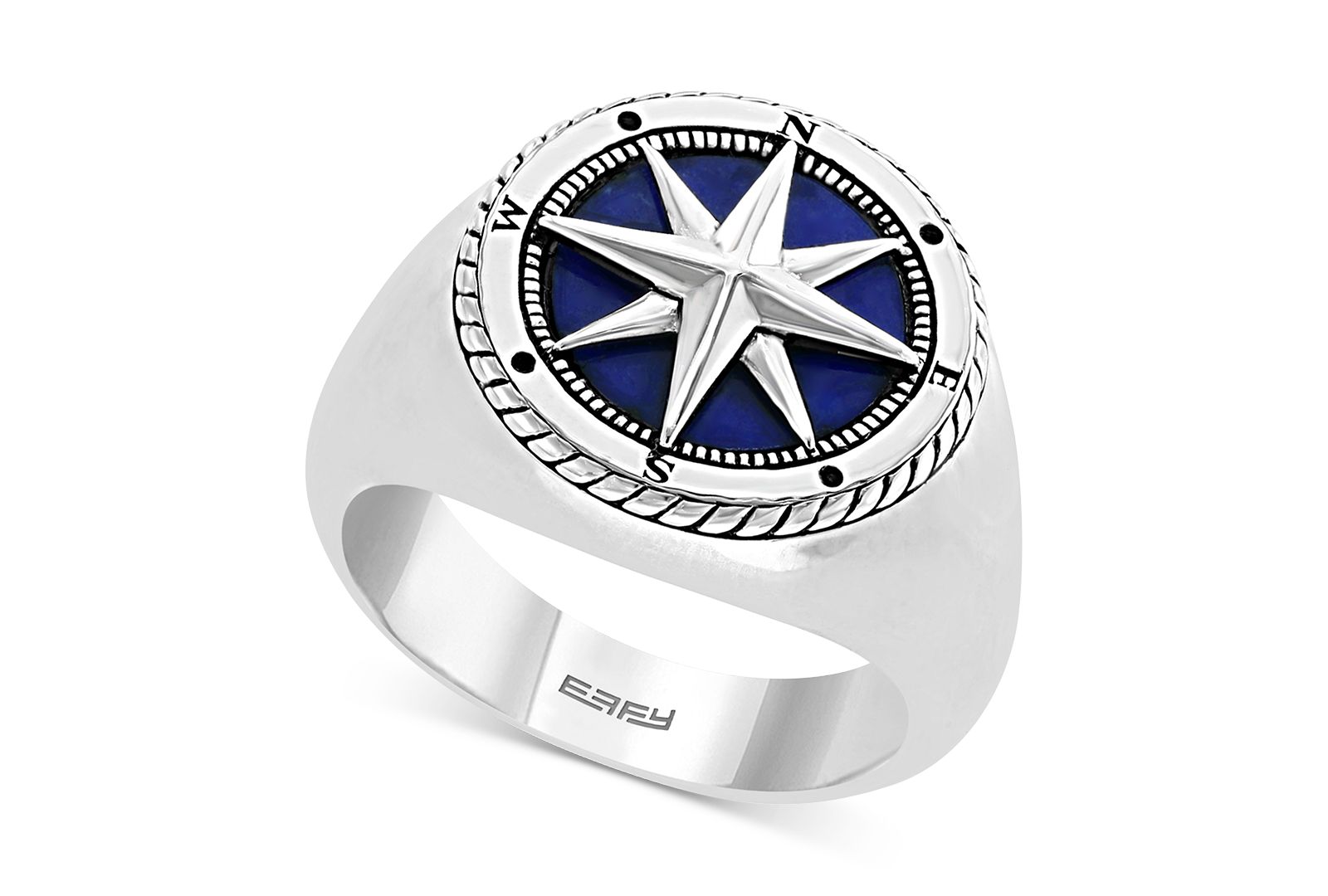 EFFY® Мужской Lapis Lazuli Compass Ring in Sterling Silver