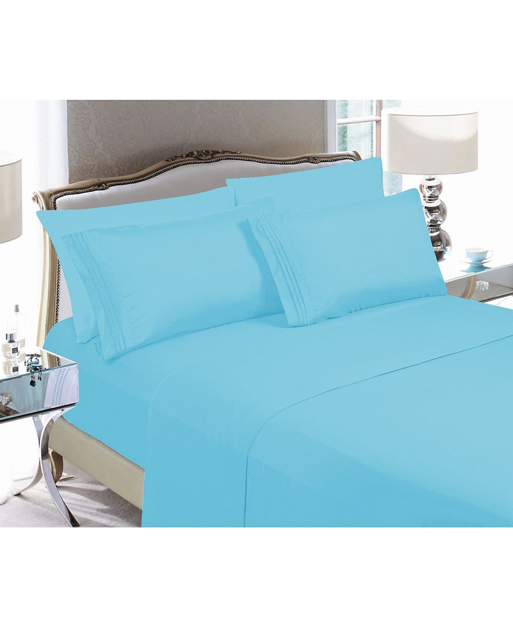 Elegant Comfort Luxury Soft Solid 4-Pc. Sheet Set, Full