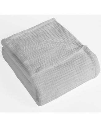Beatrice Home Grand Hotel Waffle Knit Cotton Blanket, Full/Queen