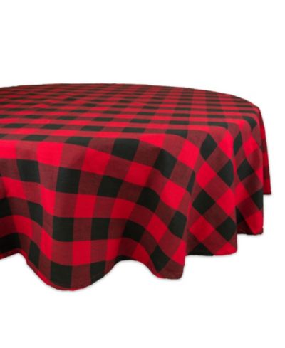 Buffalo Check Tablecloth 70" Round