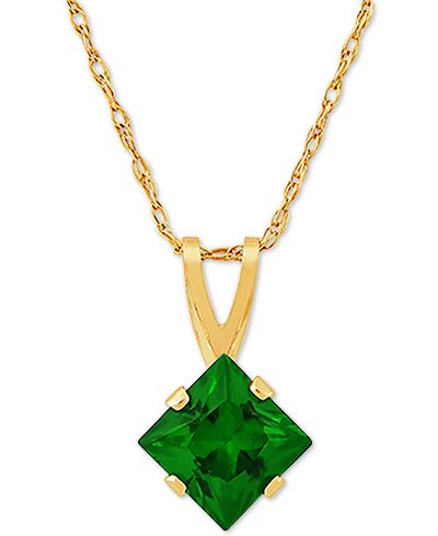 Подвеска-кулон Gemstone в 14k Gold, 18"