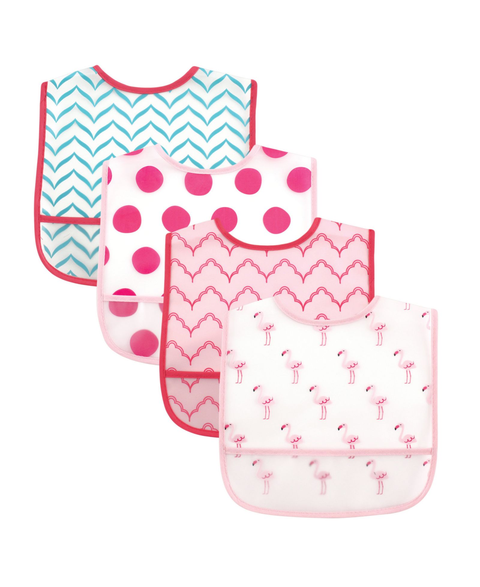 Слюнярики Luvable Friends, 4Pk. PEVA