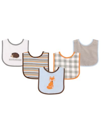 Набор нагрудников Luvable Friends 5Pk из махровой ткани и PEVA