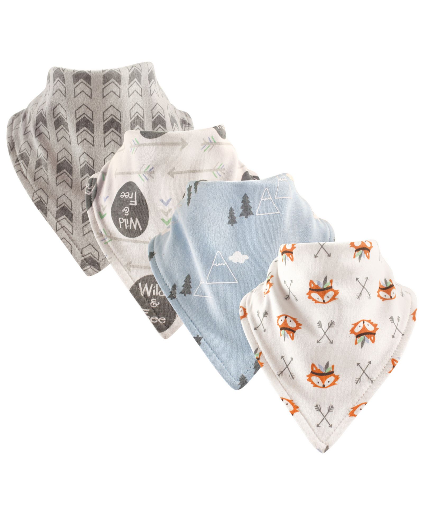 Luvable Friends Soft Cotton Scarf-Style Bibs