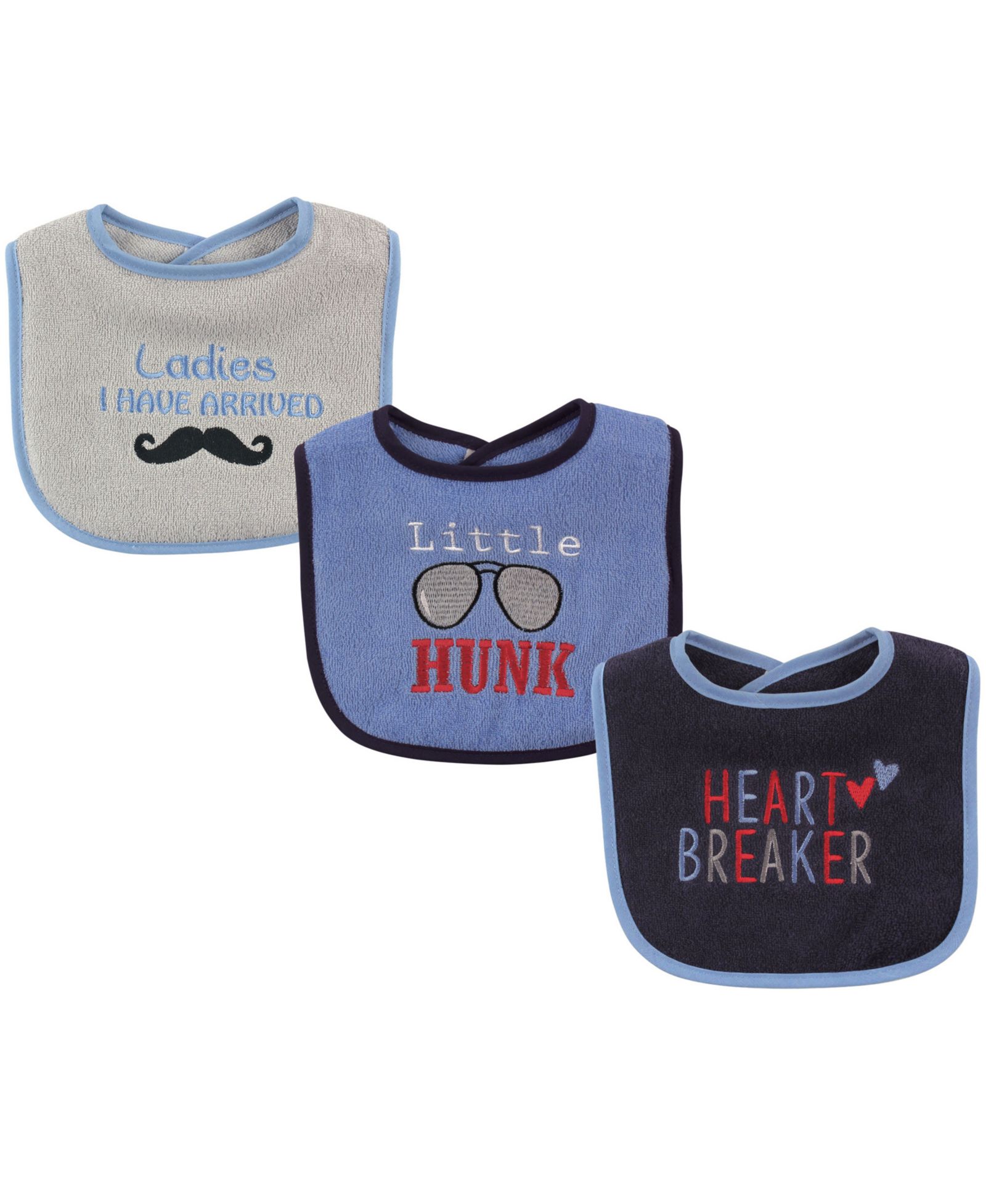 Слюняжки Luvable Friends Cotton Drooler Bibs с наполнителем из волокна