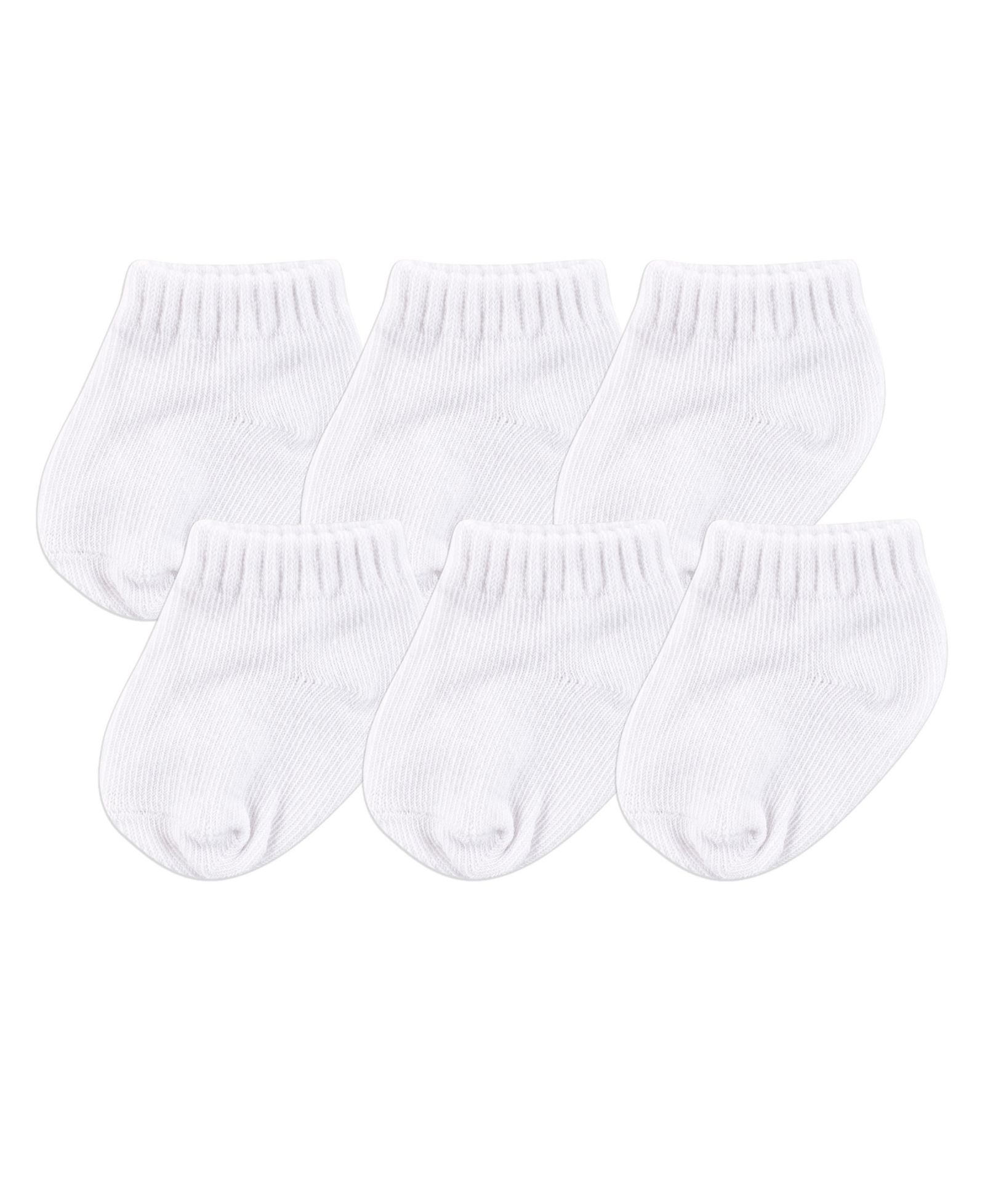 Набор из 6 пар боди Luvable Friends Ultra-Low Footies