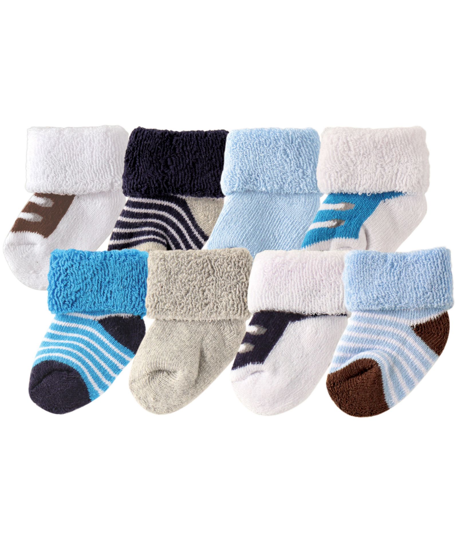 Luvable Friends Soft Terry Knit Booties