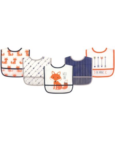 Слюдяные нагрудники Hudson Baby Mess-Proof PEVA