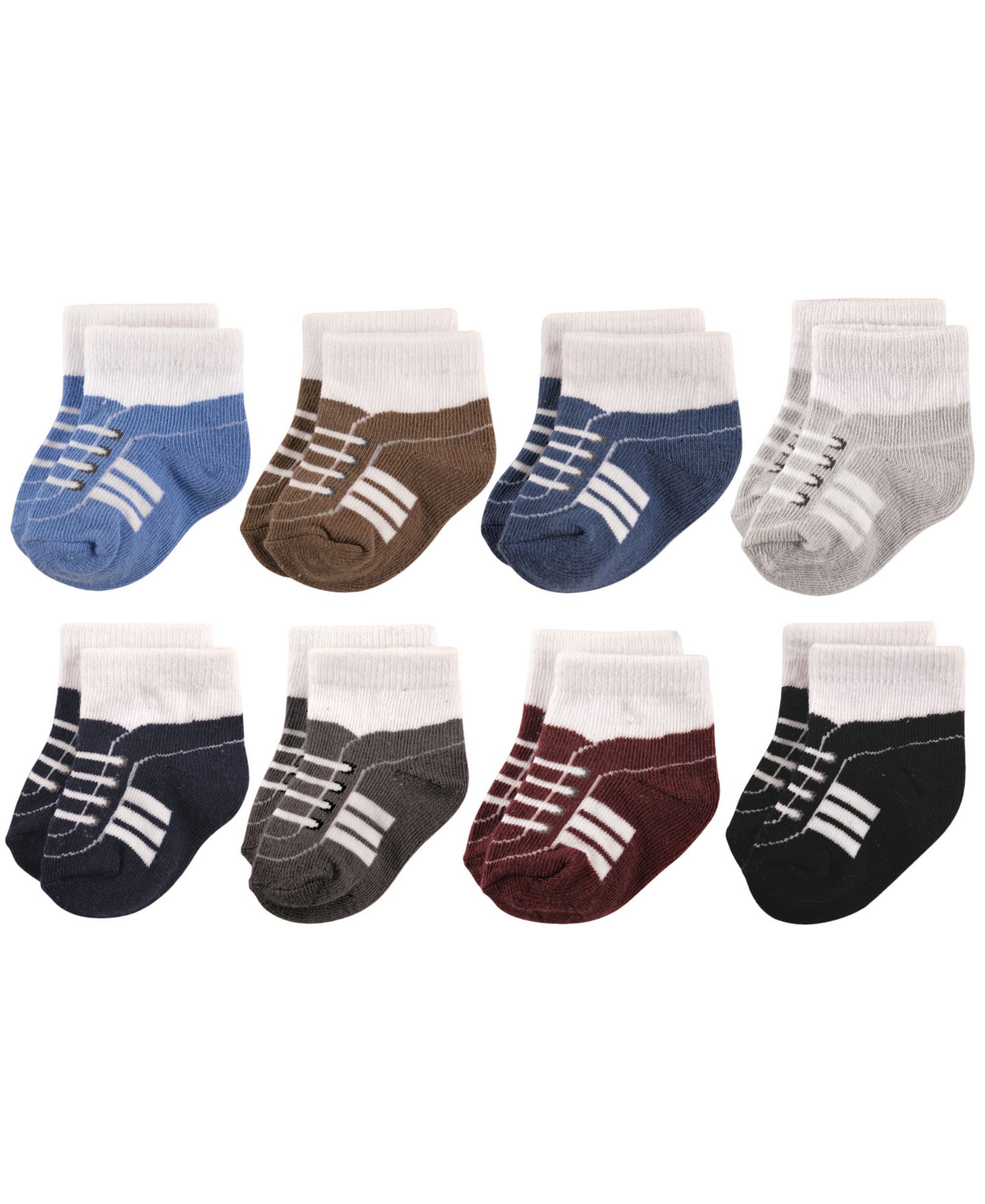Hudson Baby Eight-Pack of Everyday Crew Socks