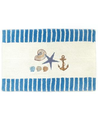 Avanti Antigua Starfish & Seashells Bath Rug, 20" x 30"