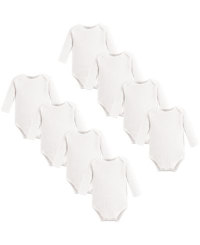 Touched by Nature 8Pk Long Sleeve Natural Bodysuits