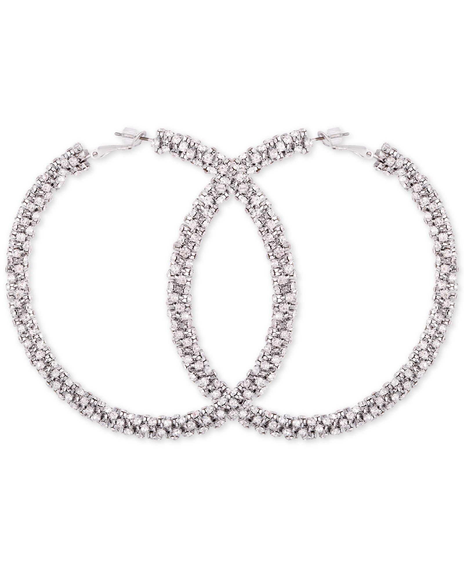 Серьги-кольца GUESS Crystal Pavé Large Hoop