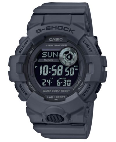 G-Shock Мужские цифровые часы Gray Resin Strap 48.6mm