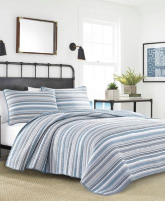 Nautica Jettison Cotton Reversible 3-Pc. Quilt Set, King