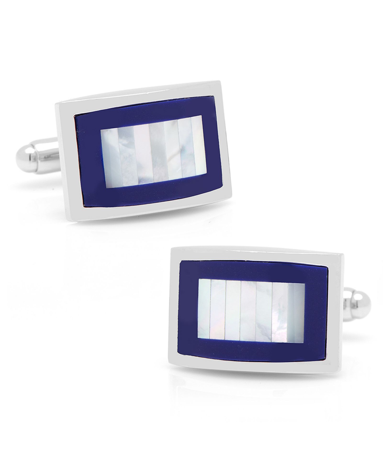 Запонки из перламутра и лазурита Key Cuff Links