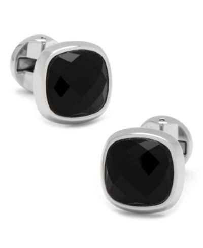 Запонки Cufflinks Inc. Faceted Onyx Cushion Cufflinks