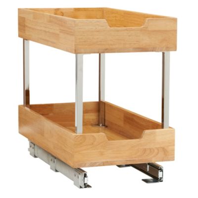 Household Essentials органайзер для шкафа Glidez Wood 11.5" 2-Tier Sliding
