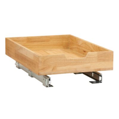 Household Essentials Glidez  Wood 1-Tier Sliding Cabinet Organizer