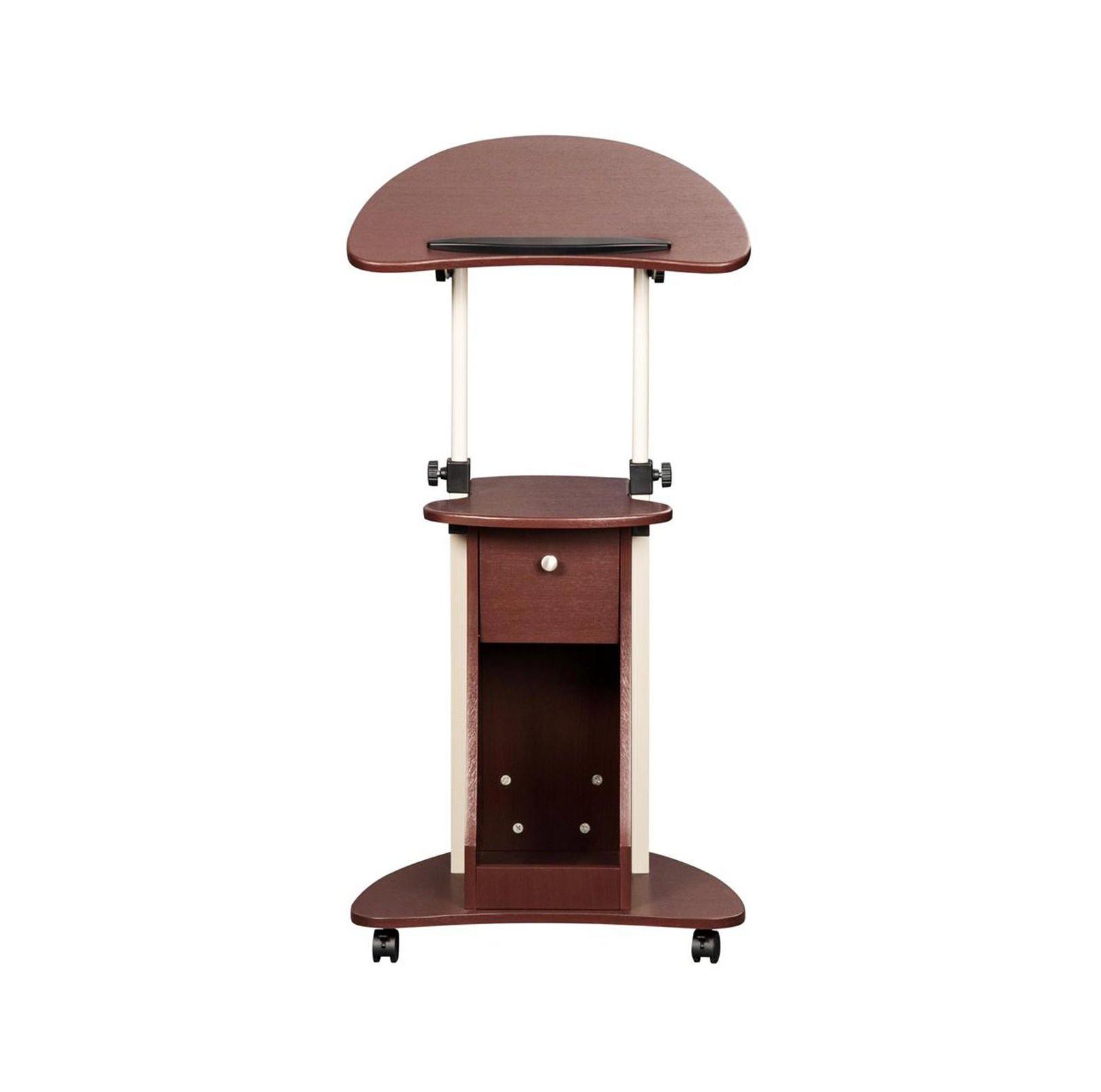 Techni Mobili Sit-to-Stand Rolling Adjustable Laptop Cart