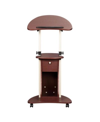 Techni Mobili Sit-to-Stand Rolling Adjustable Laptop Cart