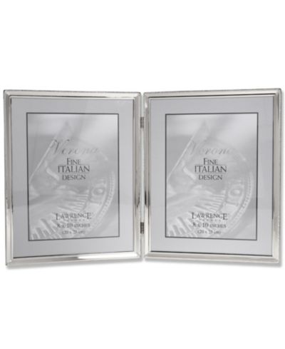 Lawrence Frames Двойная фоторамка с полированным серебром, 8" x 10"
