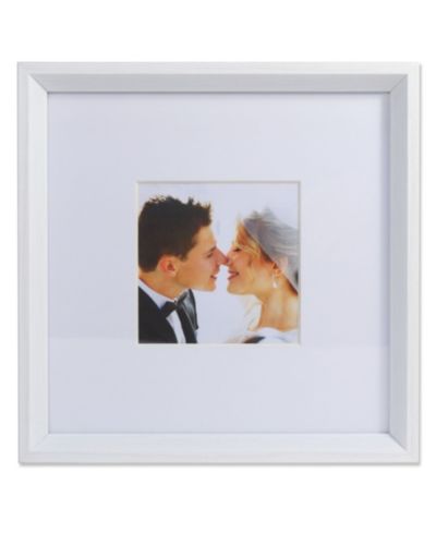 Рамка Lawrence Frames с широким бортиком и паспарту - Gallery White 10x10 - 5" x 5"