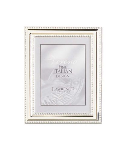 Металлическая фоторамка Lawrence Frames Silver-Plate с бисером 4" x 5"
