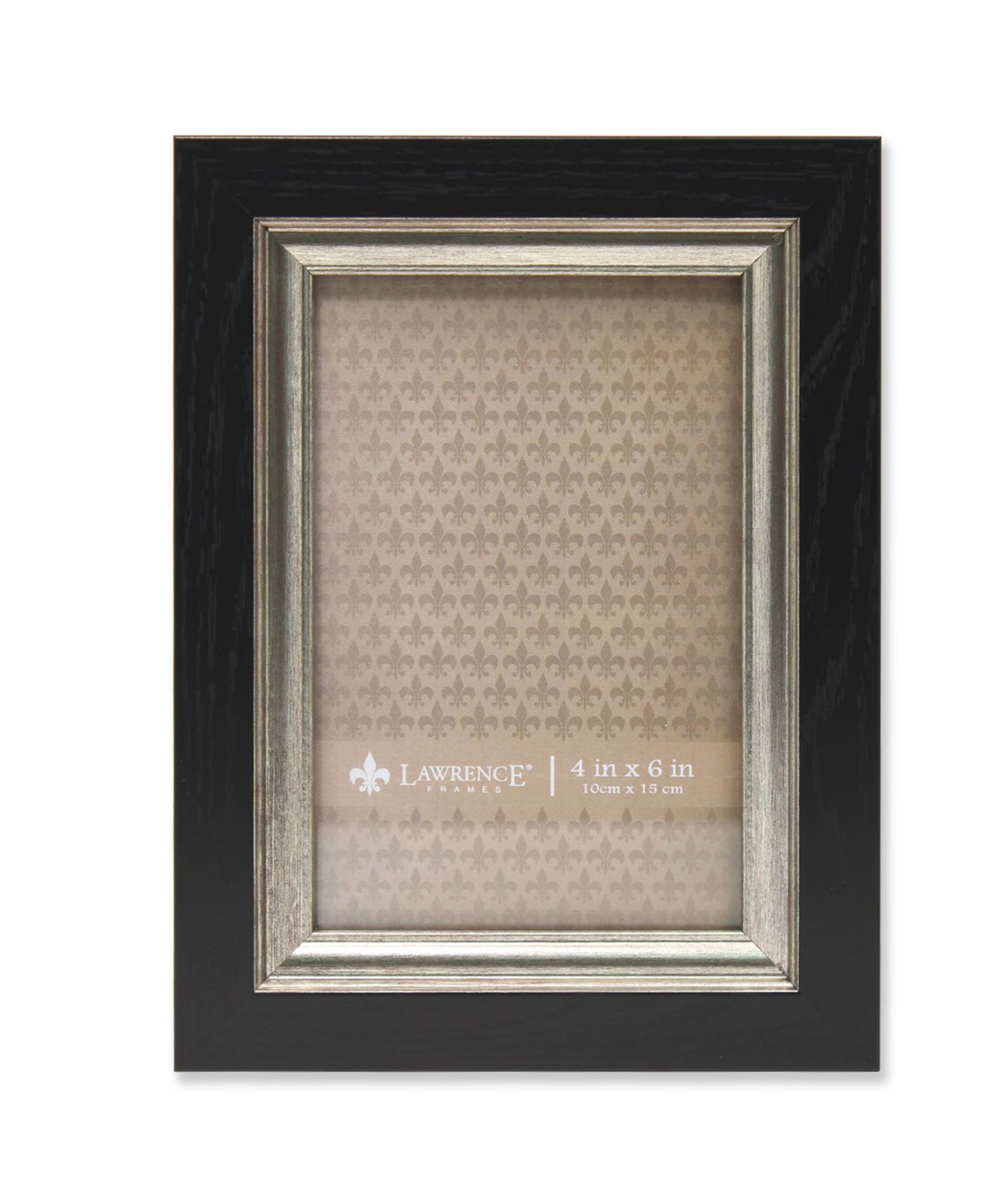 Рамка Lawrence Frames Black with Burnished Silver Inner - 4" x 6"