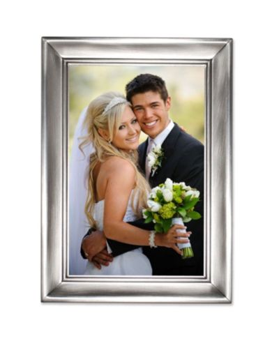 Lawrence Frames Brushed Pewter Metal Picture Frame - 4" x 6"