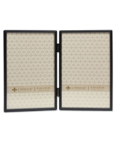 Черная двойная фоторамка Lawrence Frames Hinged Double Simply Black, 4" x 6"