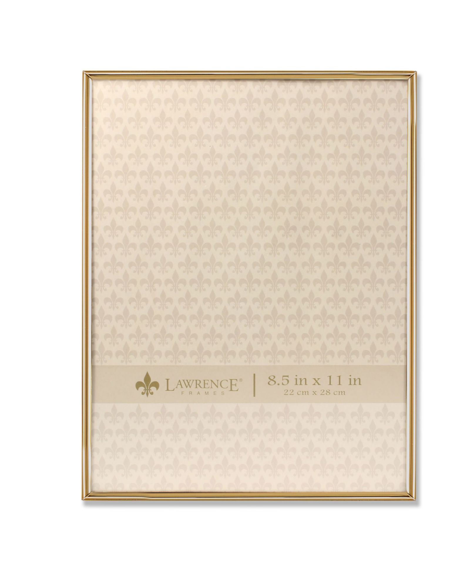 Lawrence Frames Simply Gold Metal Picture Frame - 8.5" x 11"