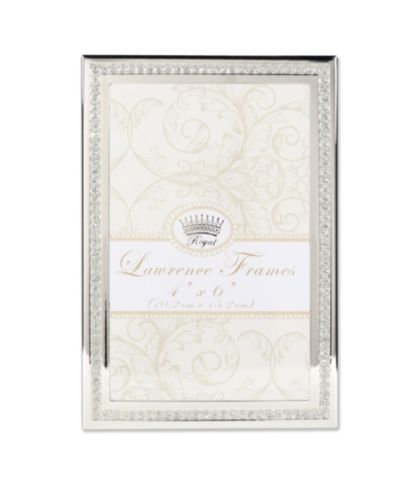 Рамка для фото Lawrence Frames Dazzle Silver and Glitter 4" x 6"