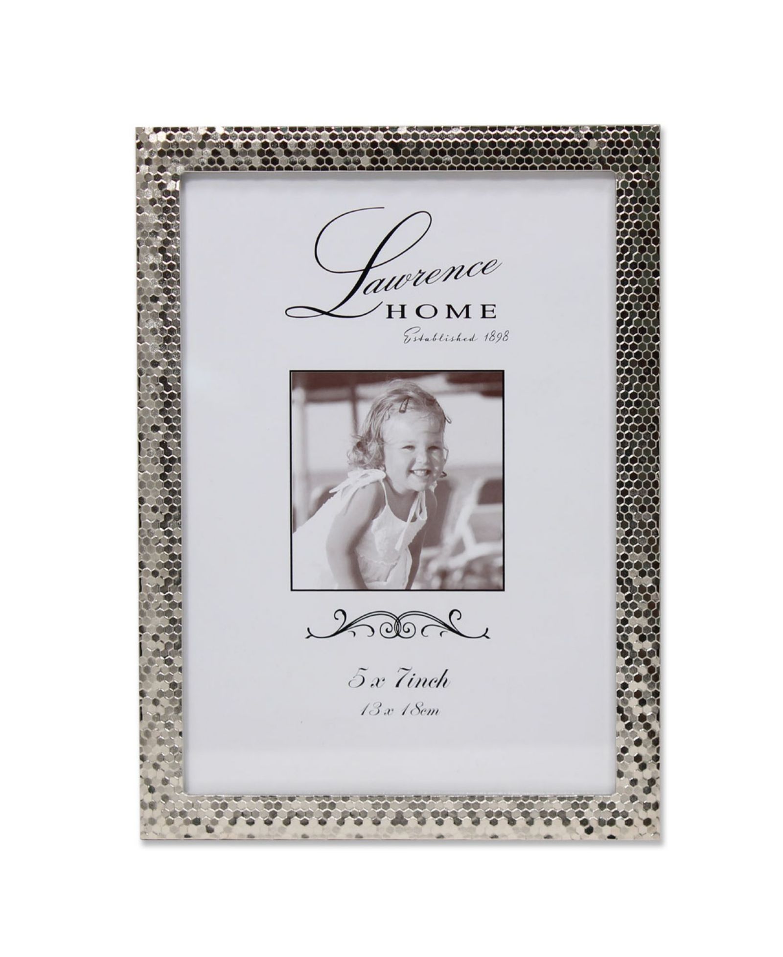 Lawrence Frames Silver Shimmer Metal Picture Frame - 5" x 7"