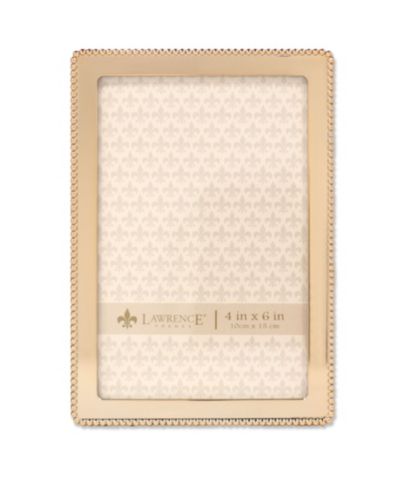 Lawrence Frames Золотая металлическая фоторамка Classic Bead 4" x 6"