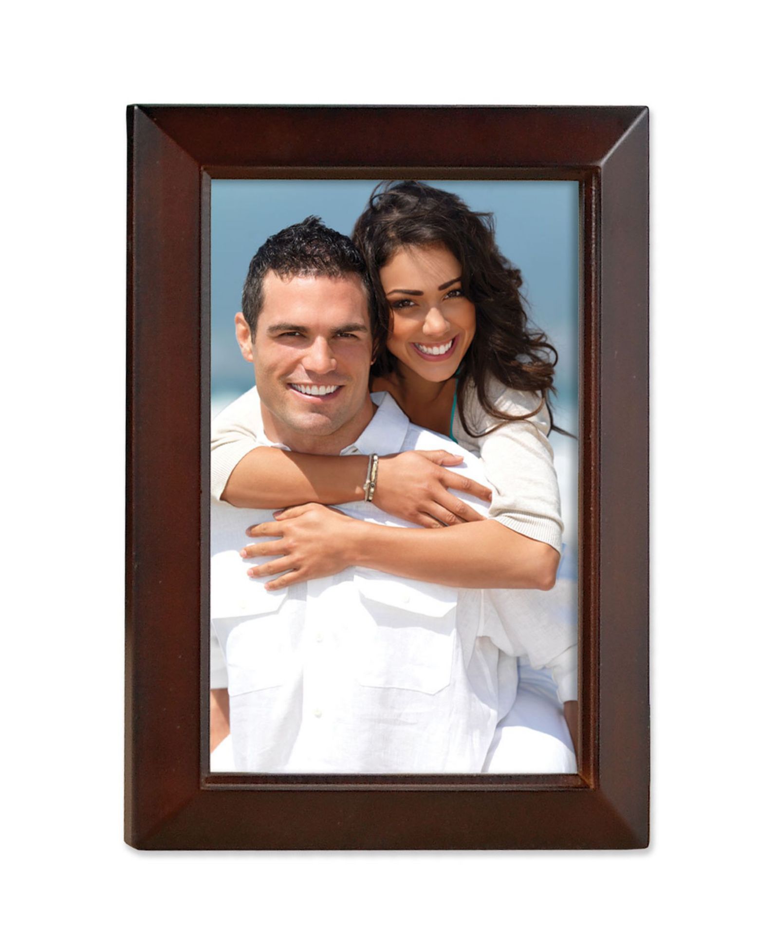 Lawrence Frames Walnut Wood Picture Frame - Estero Collection - 4" x 6"