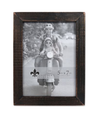 Lawrence Frames Charlotte Weathered Black Wood Picture Frame - 5" x 7"