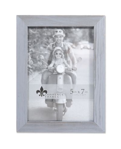 Lawrence Frames Charlotte Weathered Gray Wood Picture Frame - 5" x 7"