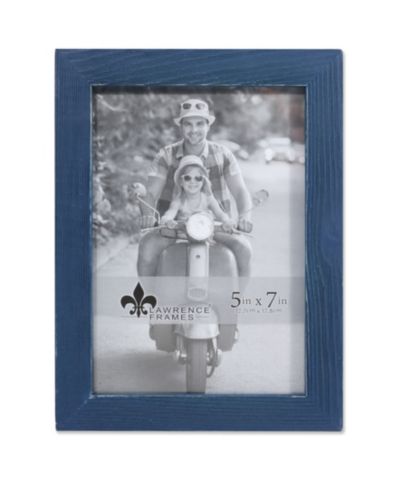 Lawrence Frames рамка для фото Charlotte Weathered Navy Blue Wood 5" x 7"