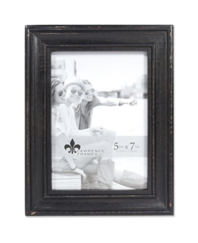 Lawrence Frames Durham Weathered Black Wood Picture Frame - 5" x 7"