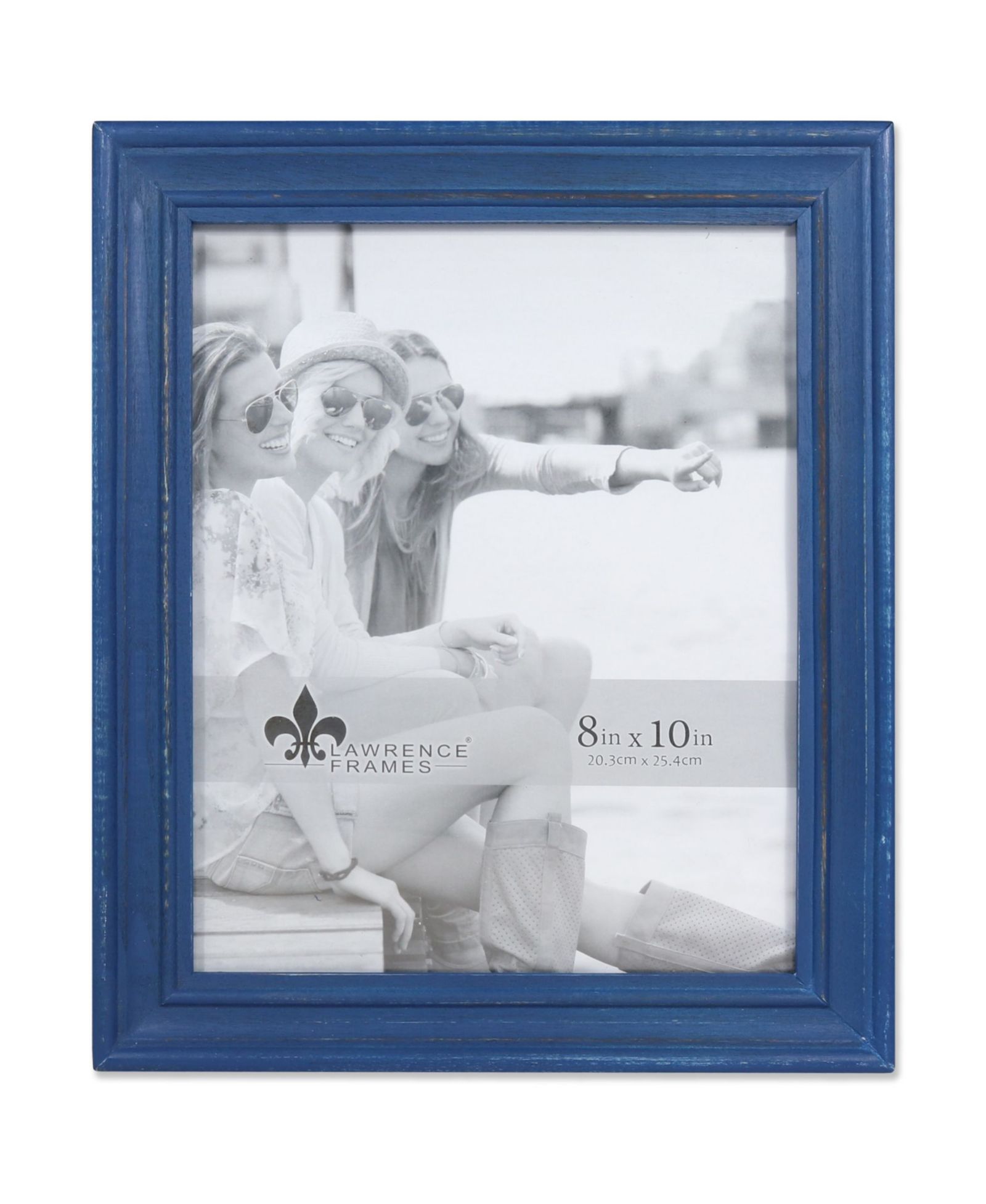 Lawrence Frames деревянная фоторамка Durham Weathered Navy Blue - 8" x 10"