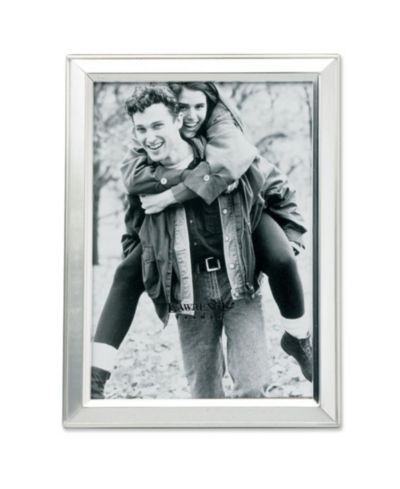 Lawrence Frames Brushed Silver Plated Metal Picture Frame - 5" x 7"