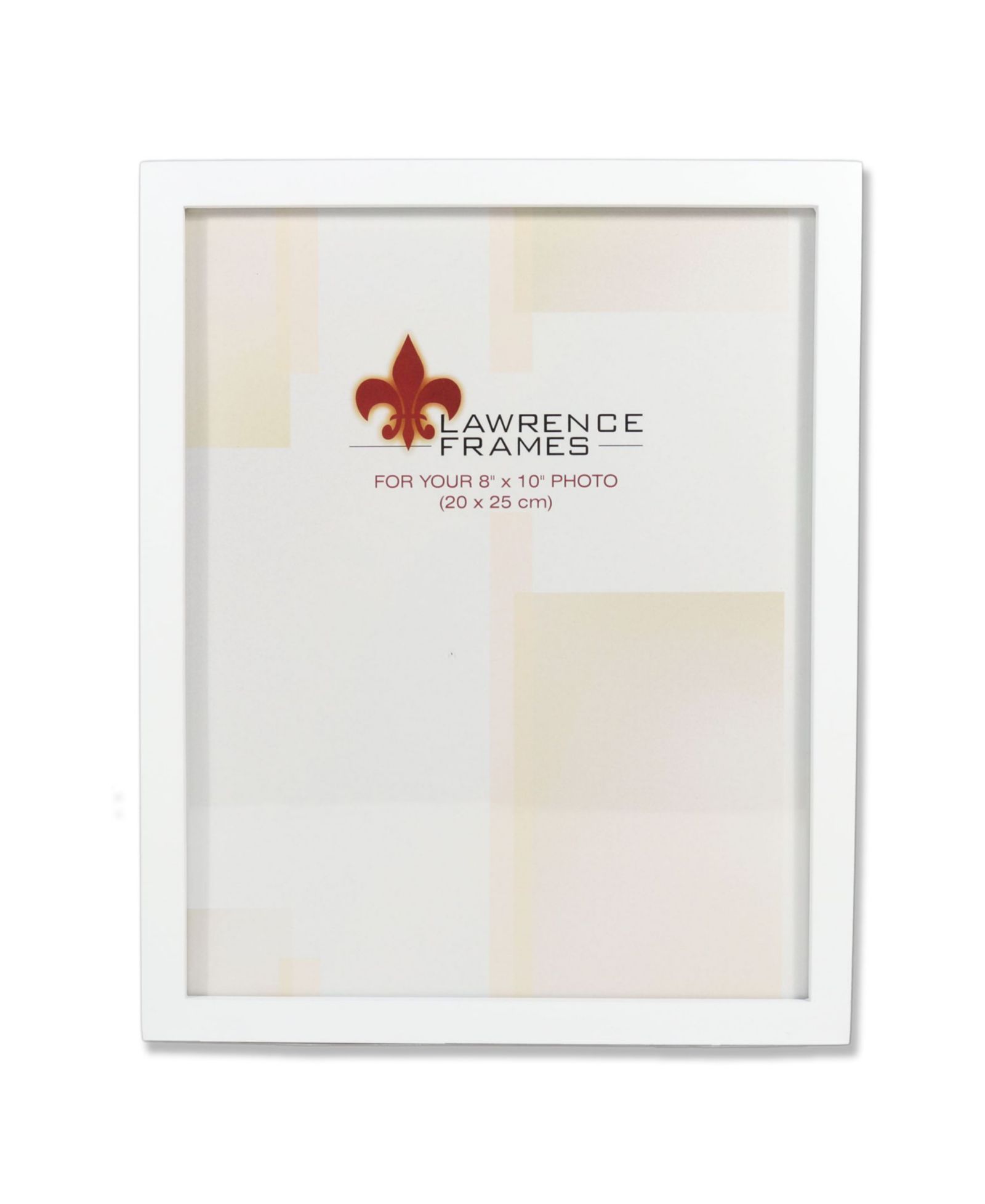 Lawrence Frames Белая деревянная фоторамка, Gallery Collection, 8" x 10"