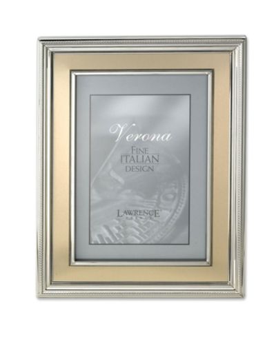 Lawrence Frames фоторамка из металла с серебряным покрытием - Brushed Gold Inner Panel - 8" x 10"