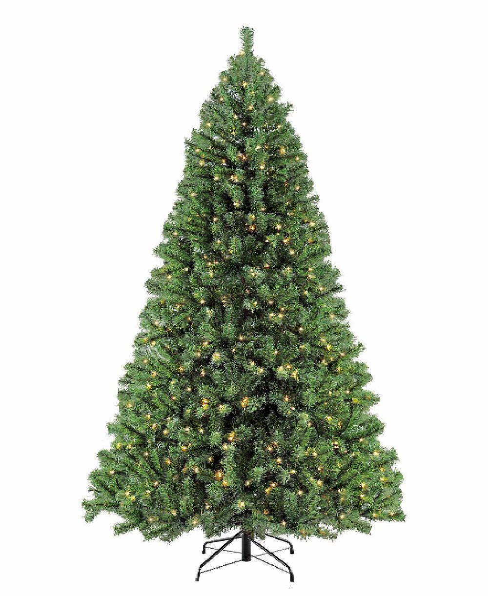 Puleo 7.5FT Pre-Lit Nebraska Fir Artificial Christmas Tree