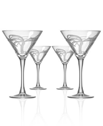 Набор бокалов Rolf Glass Palm Tree Martini 10oz - 4 шт.