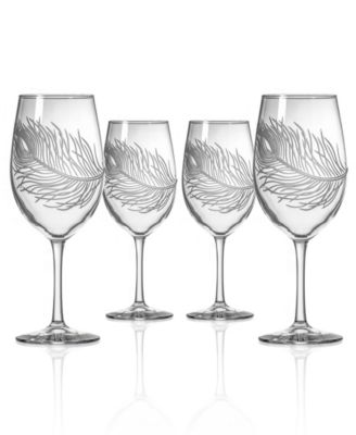 Набор из 4 бокалов для вина Rolf Glass Peacock 18oz