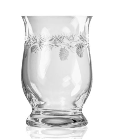 Rolf Glass Icy Pine Hurricane Candle Shade