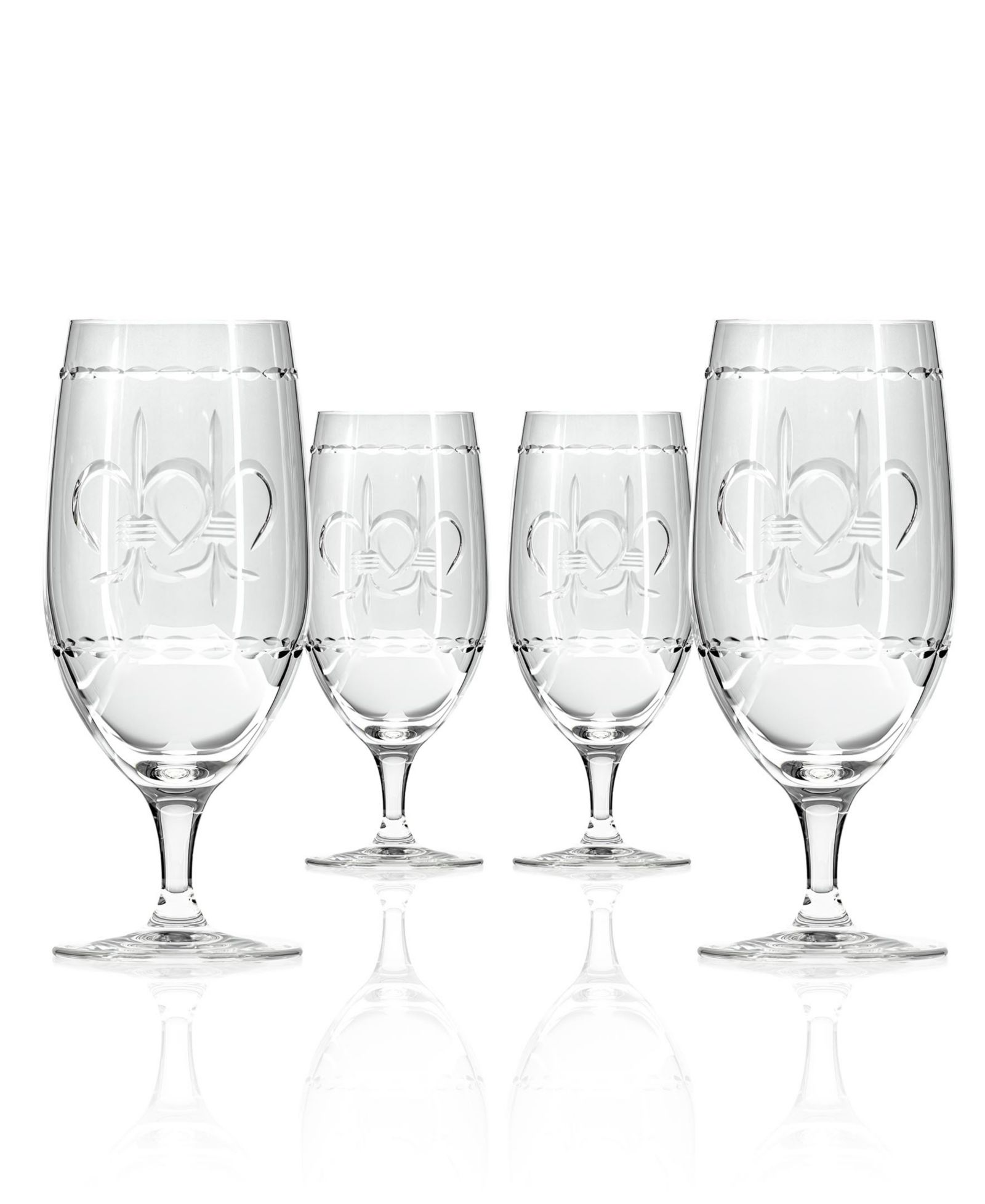 Rolf Glass стакан для айс-ти Fleur De Lis 16oz - набор из 4 штук