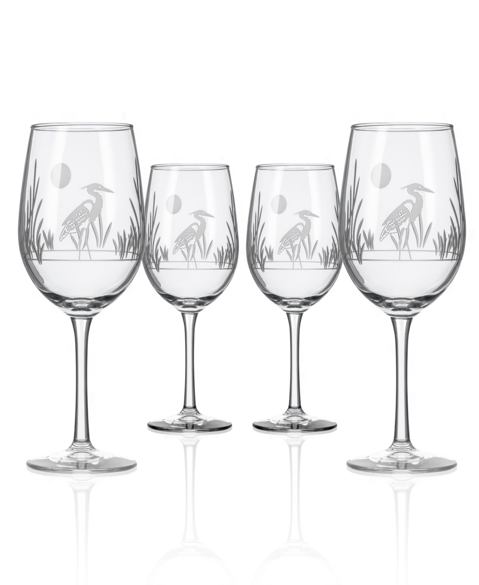 Бокал для белого вина Rolf Glass Heron 12oz, набор из 4 штук
