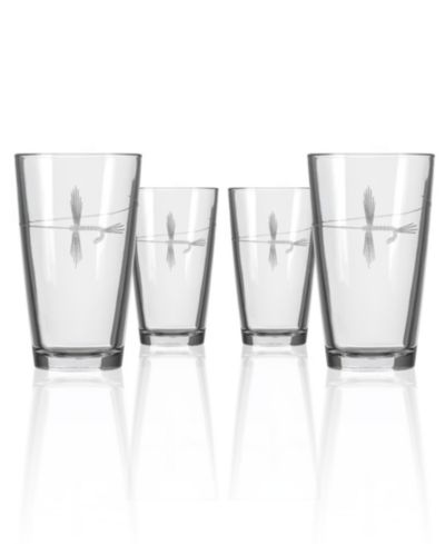 Набор из 4 стаканов Rolf Glass Fly Fishing Pint Glass 16oz